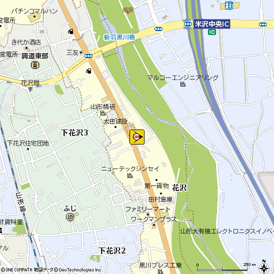 ガレージTSR付近の地図